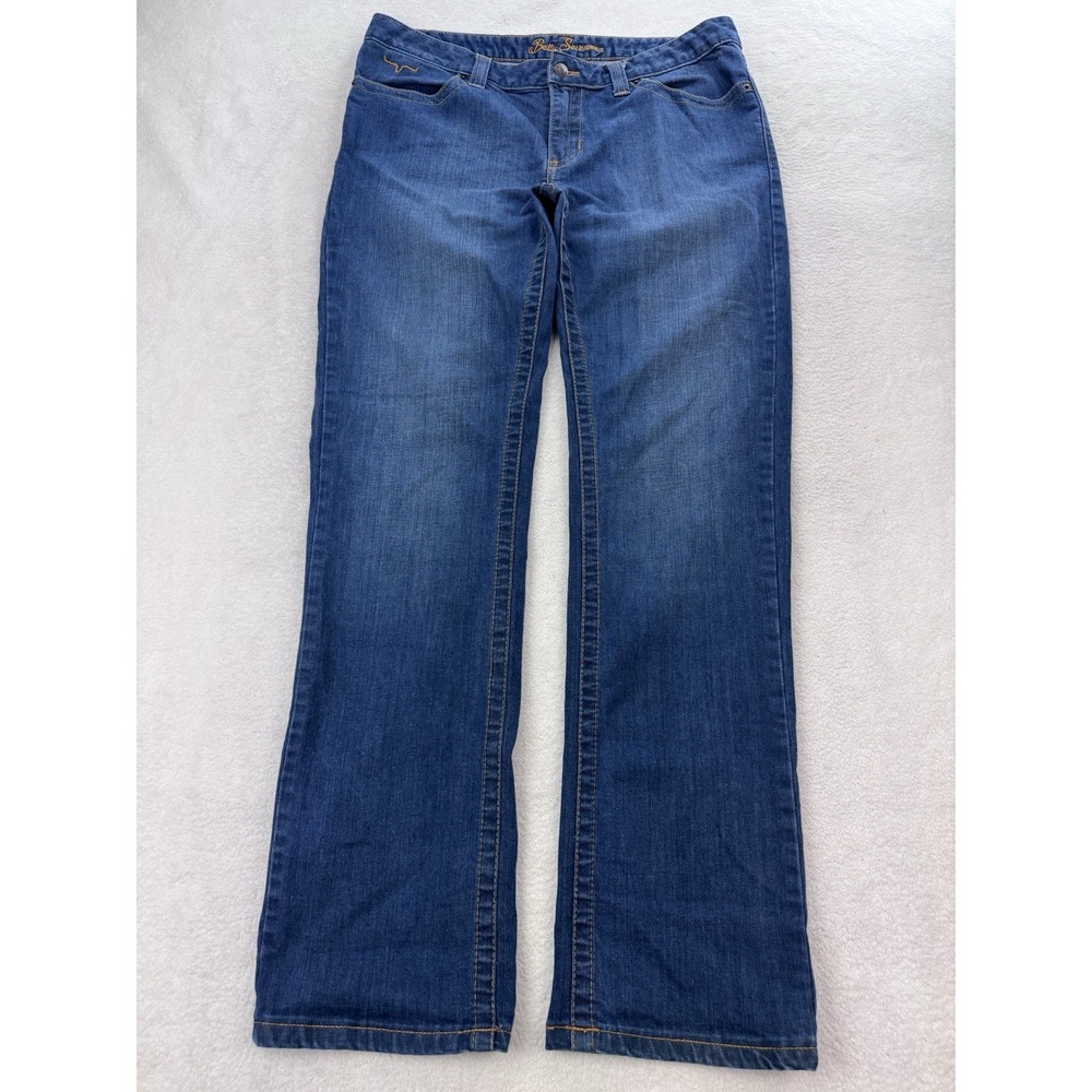 Kimes Ranch Betty Seventeen Jeans Women 14/32 Blue Bootcut Distress Denim